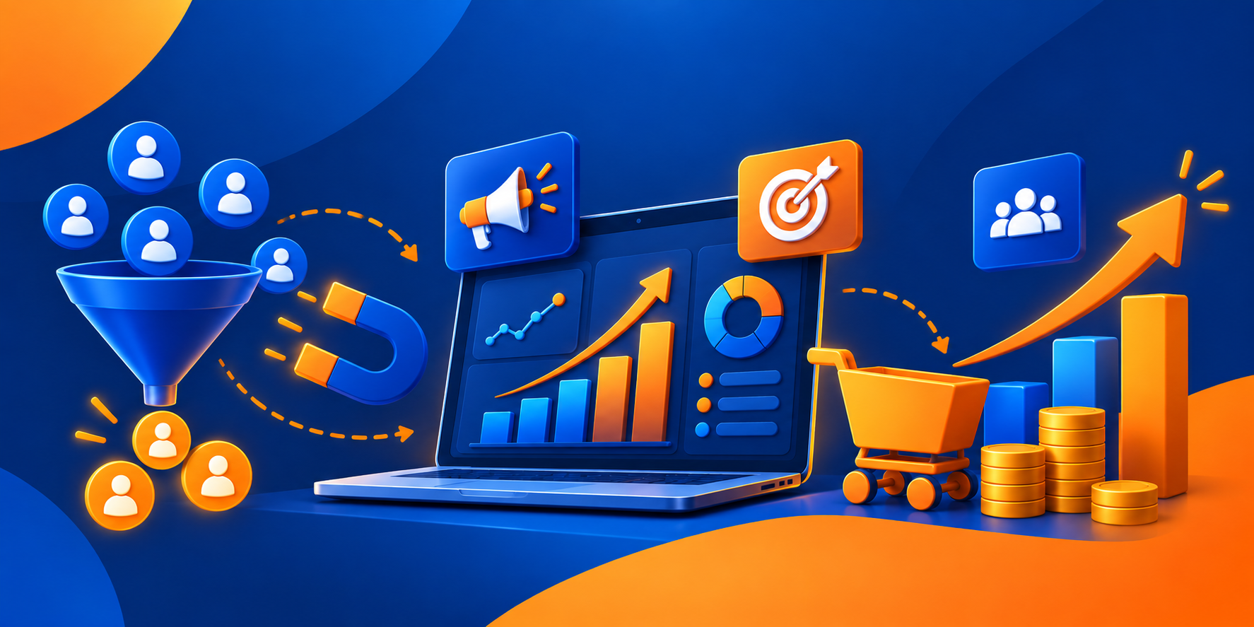 Tráfego pago com Google Ads e Meta Ads
